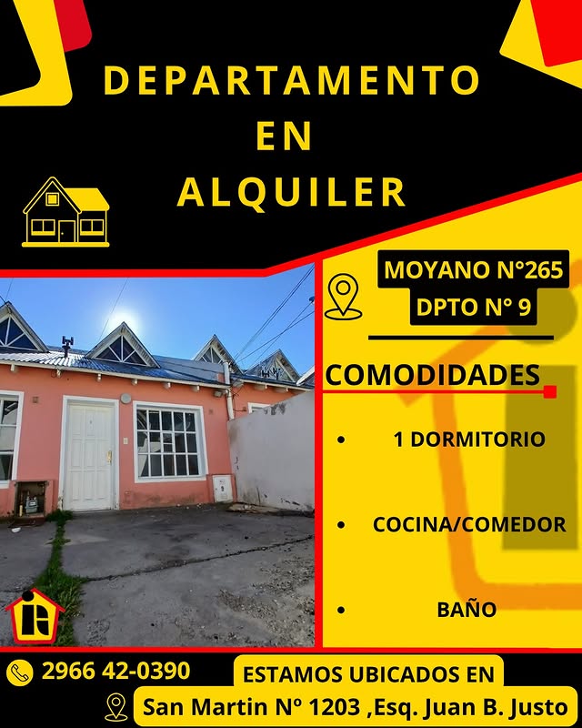 Departamento céntrico en alquiler — Moyano